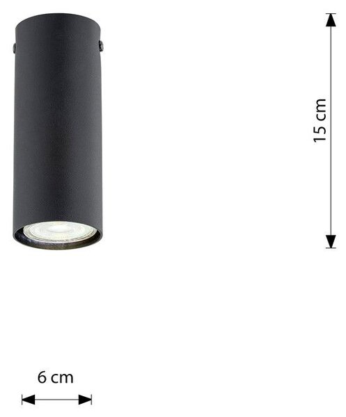 Emibig modern spot lámpa tecno fekete emi1316/1s