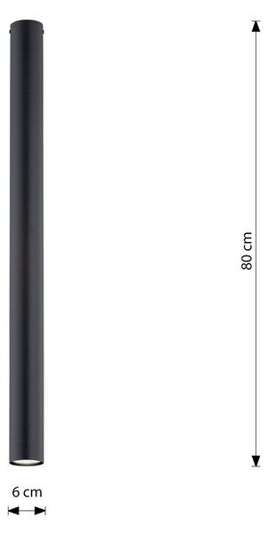 Emibig modern spot lámpa tecno fekete emi1316/1xxl