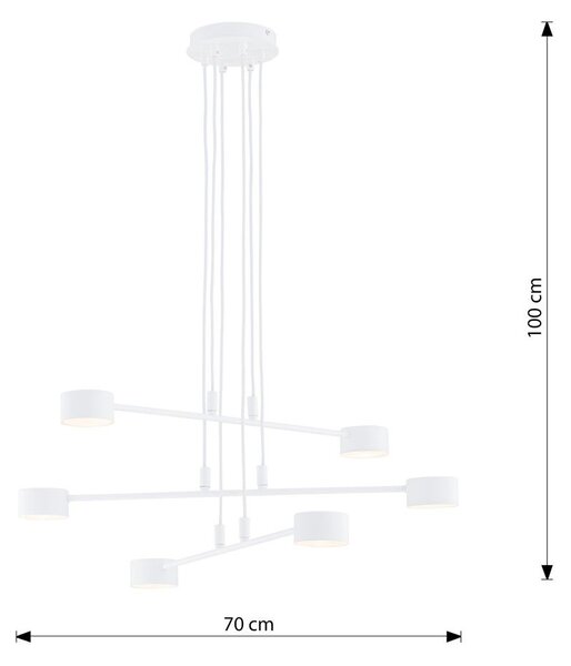 Emibig modern függeszték modus fehér emi1340/6