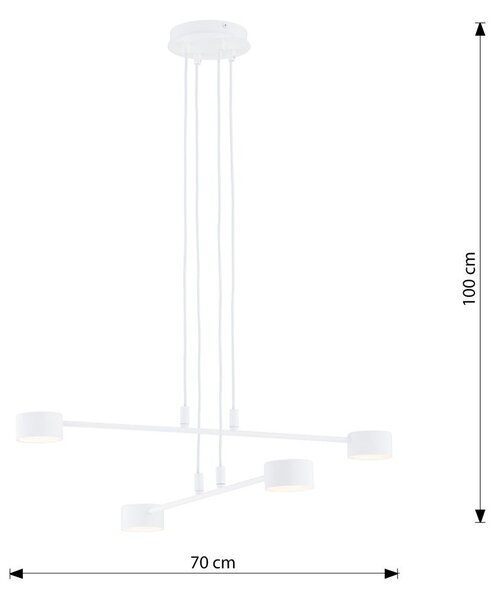 Emibig modern függeszték modus fehér emi1340/4