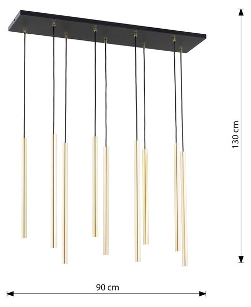 Emibig modern függeszték selter fekete arany emi1332/9