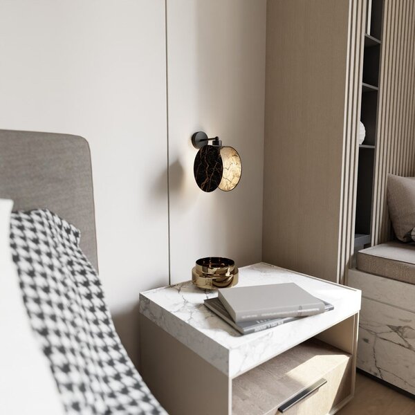 Emibig modern függeszték motif fekete arany emi1327/k1