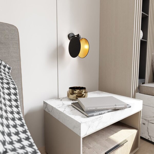 Emibig modern függeszték motif fekete arany emi1325/k1