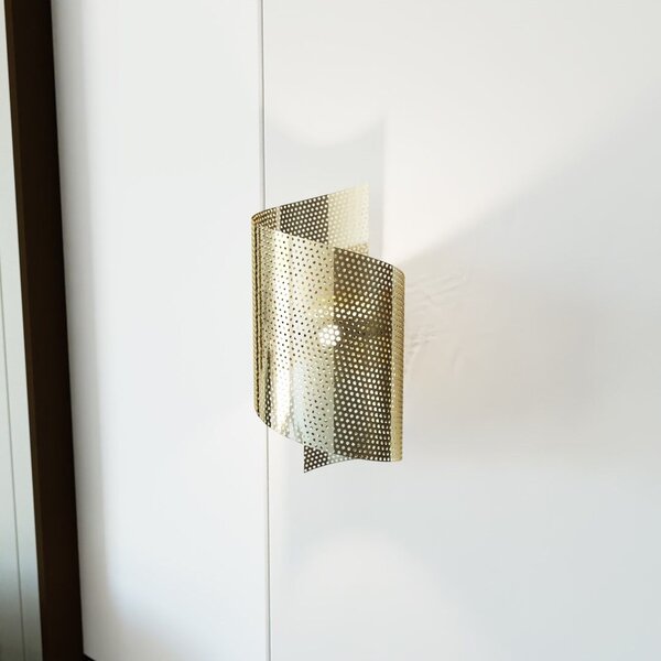Emibig modern fali lámpa spiral arany emi1359/1