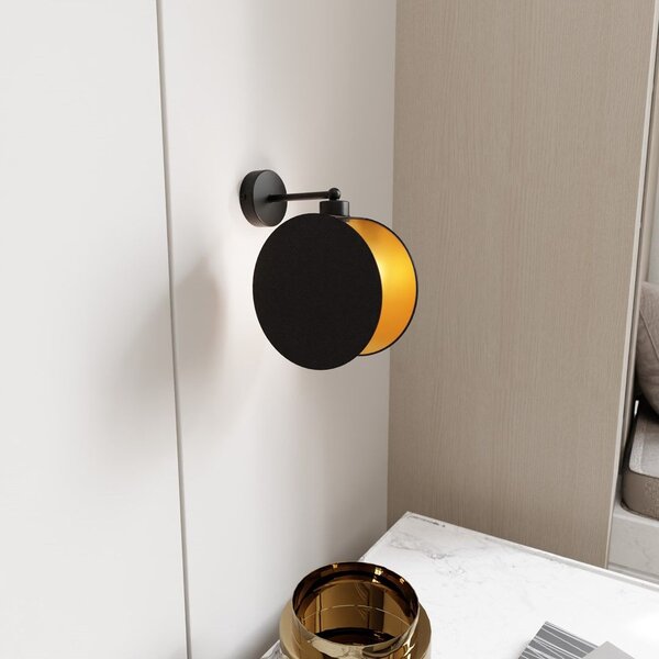 Emibig modern függeszték motif fekete arany emi1325/k1