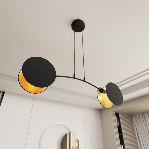 Emibig modern függeszték motif fekete arany emi1325/2