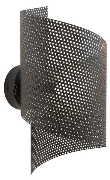 Emibig modern fali lámpa spiral fekete emi1357/1
