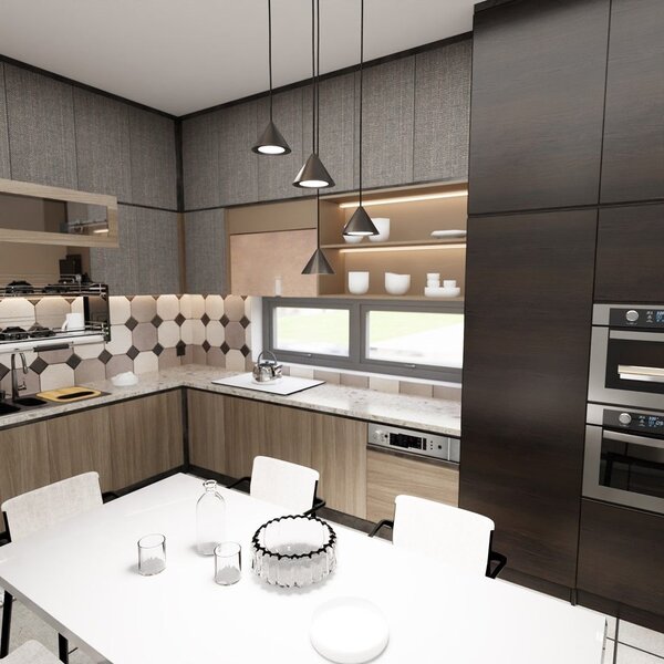 Emibig modern függeszték elit fekete emi1330/4prem