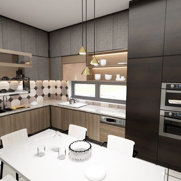 Emibig modern függeszték elit fekete arany emi1329/3prem