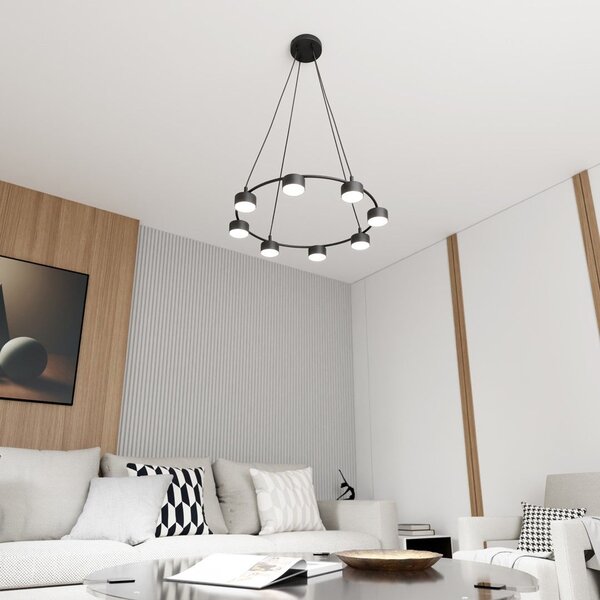 Emibig modern függeszték starlit fekete emi1372/8