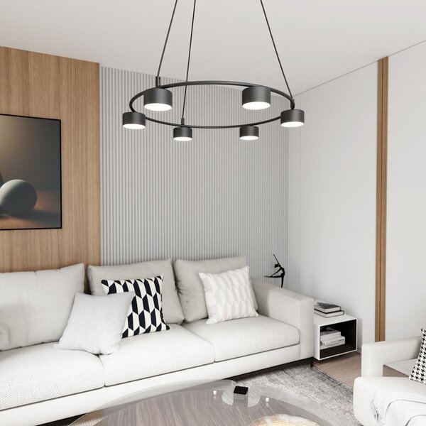 Emibig modern függeszték starlit fekete emi1372/6