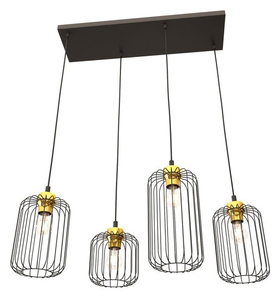 Emibig modern függeszték vander fekete arany emi1364/4