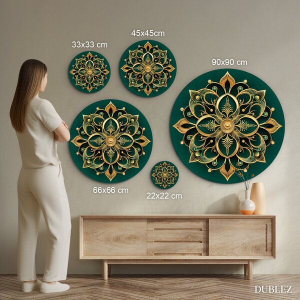 DUBLEZ | Luxusos mandala kép - Olivia | Prémium UV nyomtatás