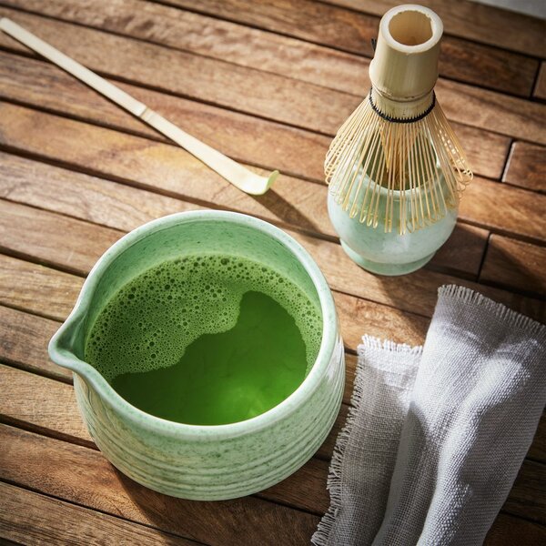 Matcha készítő 4 darabos szett zöld