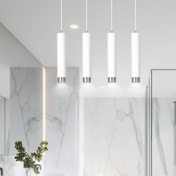 Emibig modern függeszték kibo fehér króm emi641/4