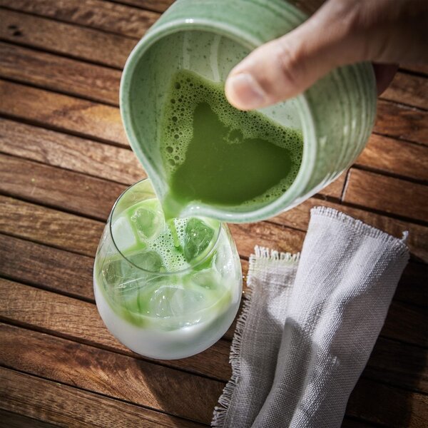 Matcha készítő 4 darabos szett zöld