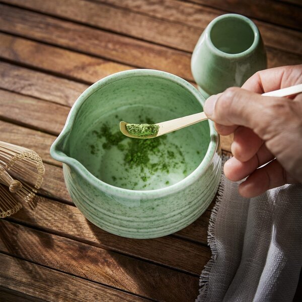Matcha készítő 4 darabos szett zöld