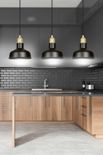 Emibig loft skandináv függeszték ibor fekete emi1042/3