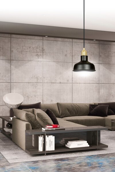 Emibig loft skandináv függeszték ibor fekete emi1042/1