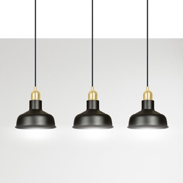 Emibig loft skandináv függeszték ibor fekete emi1042/3