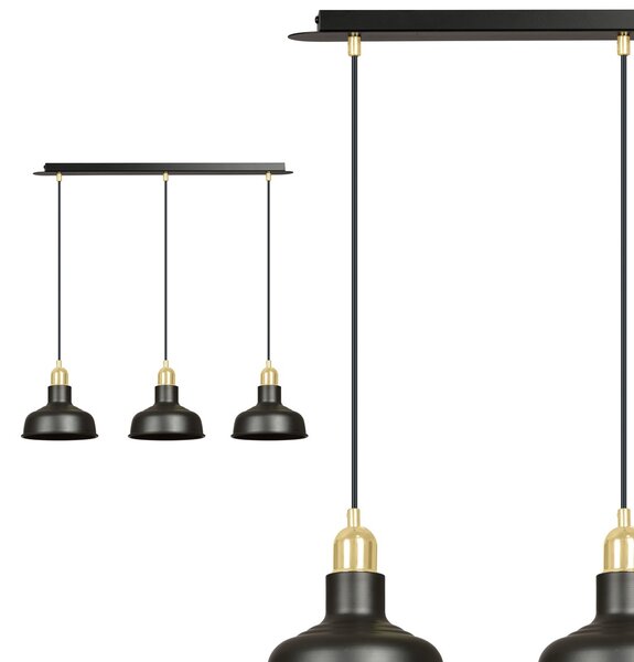 Emibig loft skandináv függeszték ibor fekete emi1042/3