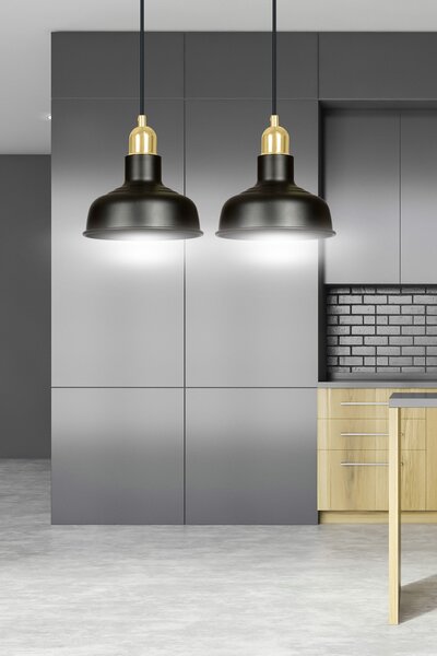 Emibig loft skandináv függeszték ibor fekete emi1042/2