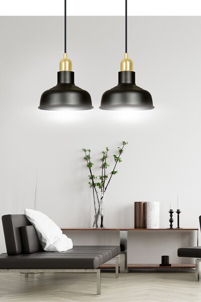 Emibig loft skandináv függeszték ibor fekete emi1042/2