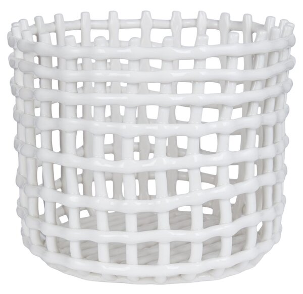 CRAFT kerámia kosár 20x24cm , fehér