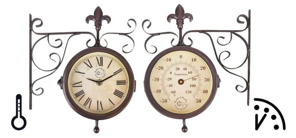 Rustic falióra hőmérővel - Esschert Design