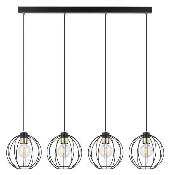 Emibig modern függeszték gino fekete arany emi1222/4