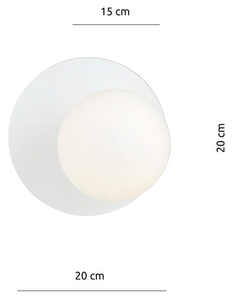 Emibig modern fali lámpa oslo fehér emi1189/k1