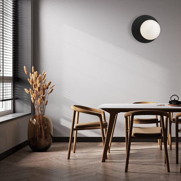 Emibig modern fali lámpa oslo fehér fekete emi1187/k1
