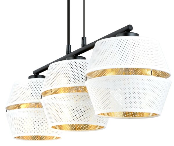 Emibig modern függeszték malia fehér fekete arany emi1184/3