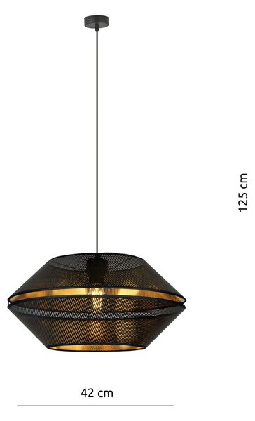 Emibig modern függeszték malia fekete arany emi1185/1