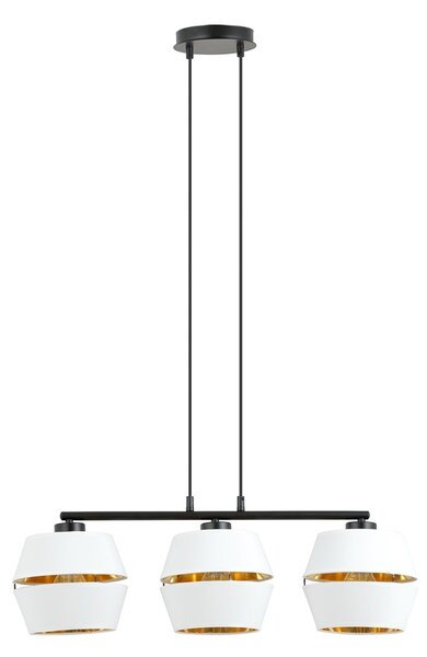 Emibig modern függeszték malia fehér fekete arany emi1184/3