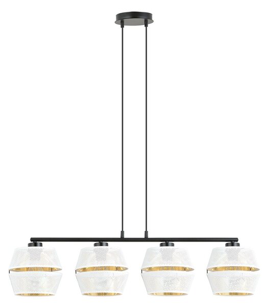 Emibig modern függeszték malia fehér fekete arany emi1184/4