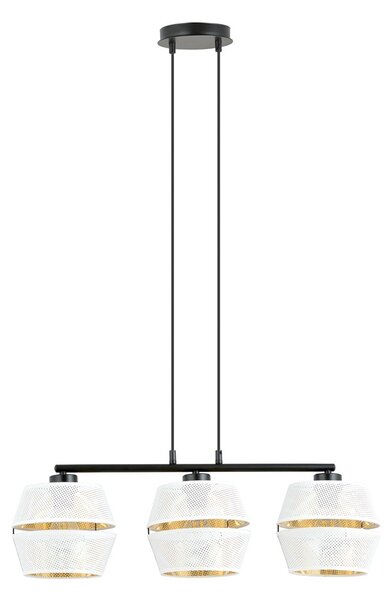 Emibig modern függeszték malia fehér fekete arany emi1184/3