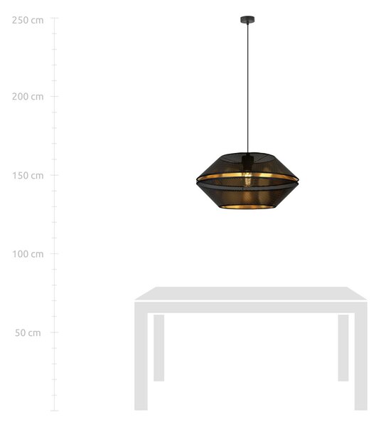 Emibig modern függeszték malia fekete arany emi1185/1