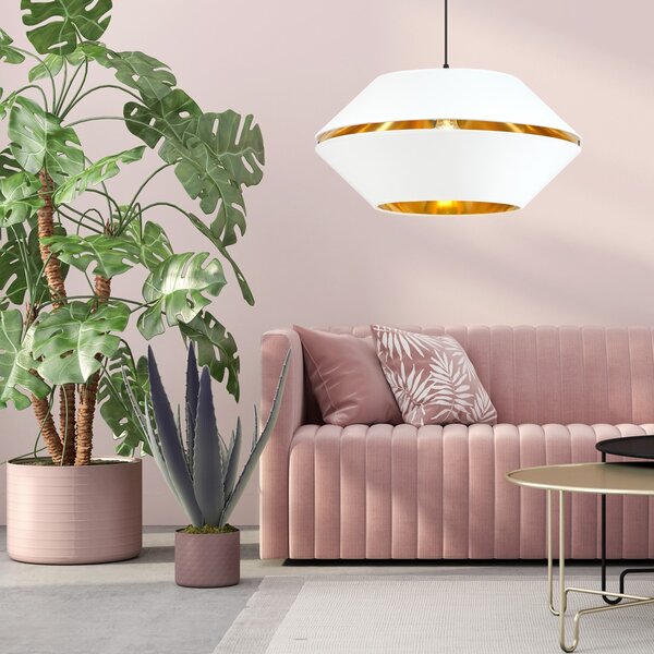 Emibig modern függeszték piano fehér fekete arany emi1182/1