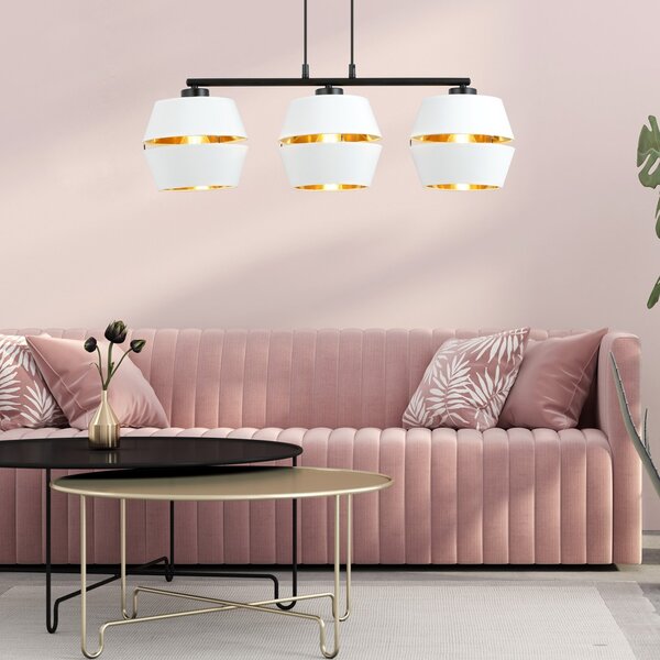 Emibig modern függeszték piano fehér fekete arany emi1182/3