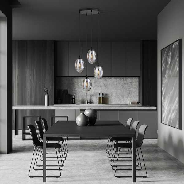Emibig modern függeszték astral fekete grafit emi1266/4prem