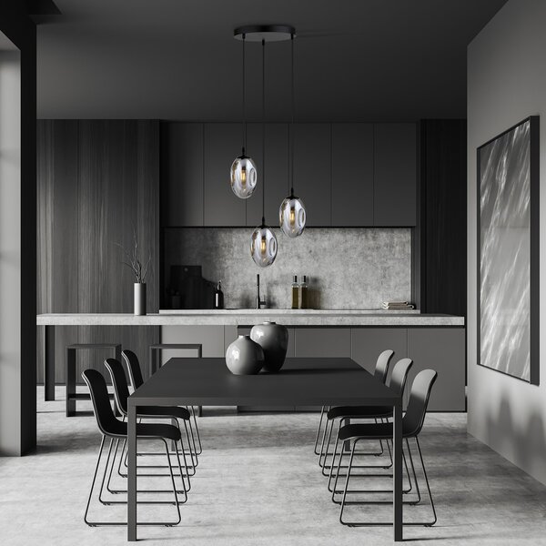 Emibig modern függeszték astral fekete grafit emi1266/3prem