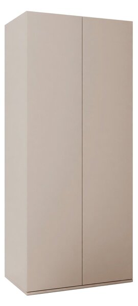 Gardróbszekrény Sermavi 117, Laminált forgácslap, 231x100x60cm, Bézs