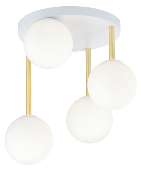 Emibig modern mennyezeti lámpa dolce fehér arany emi1261/4