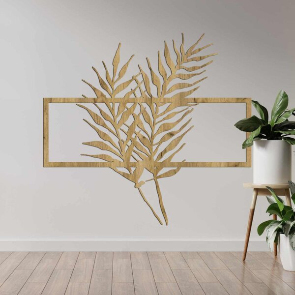 Fa kép minimalista levelekkel keretben - FERNS