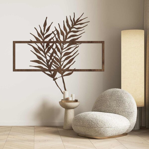 Fa kép minimalista levelekkel keretben - FERNS