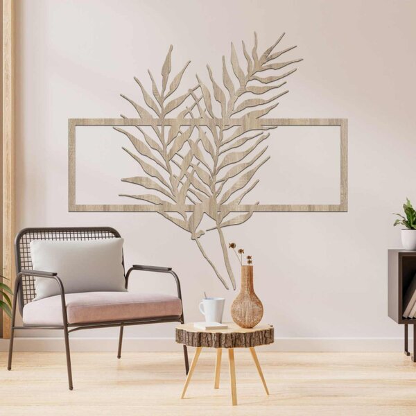 Fa kép minimalista levelekkel keretben - FERNS