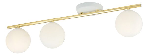 Emibig modern mennyezeti lámpa monza fehér arany emi1253/3