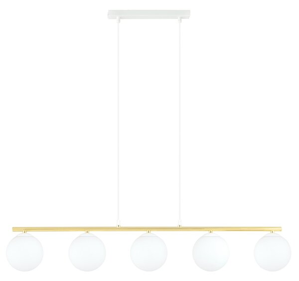 Emibig modern függeszték allora fehér arany emi1255/5