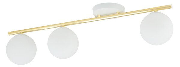Emibig modern mennyezeti lámpa monza fehér arany emi1253/3